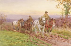 その日の仕事が終わったとき 作： Charles James Adams